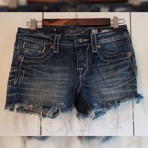Miss Me Angel Wings jean shorts